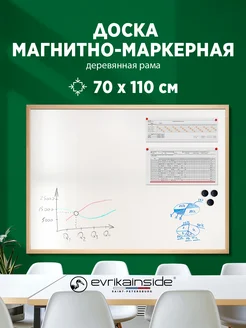 Магнитная и маркерная доска Economy 70Х110 см Evrikainside 128748567 купить за 2 409 ₽ в интернет‑магазине Wildberries